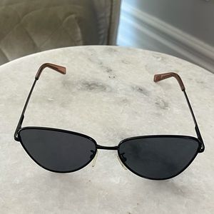 Le Specs Black Wired Sunglasses